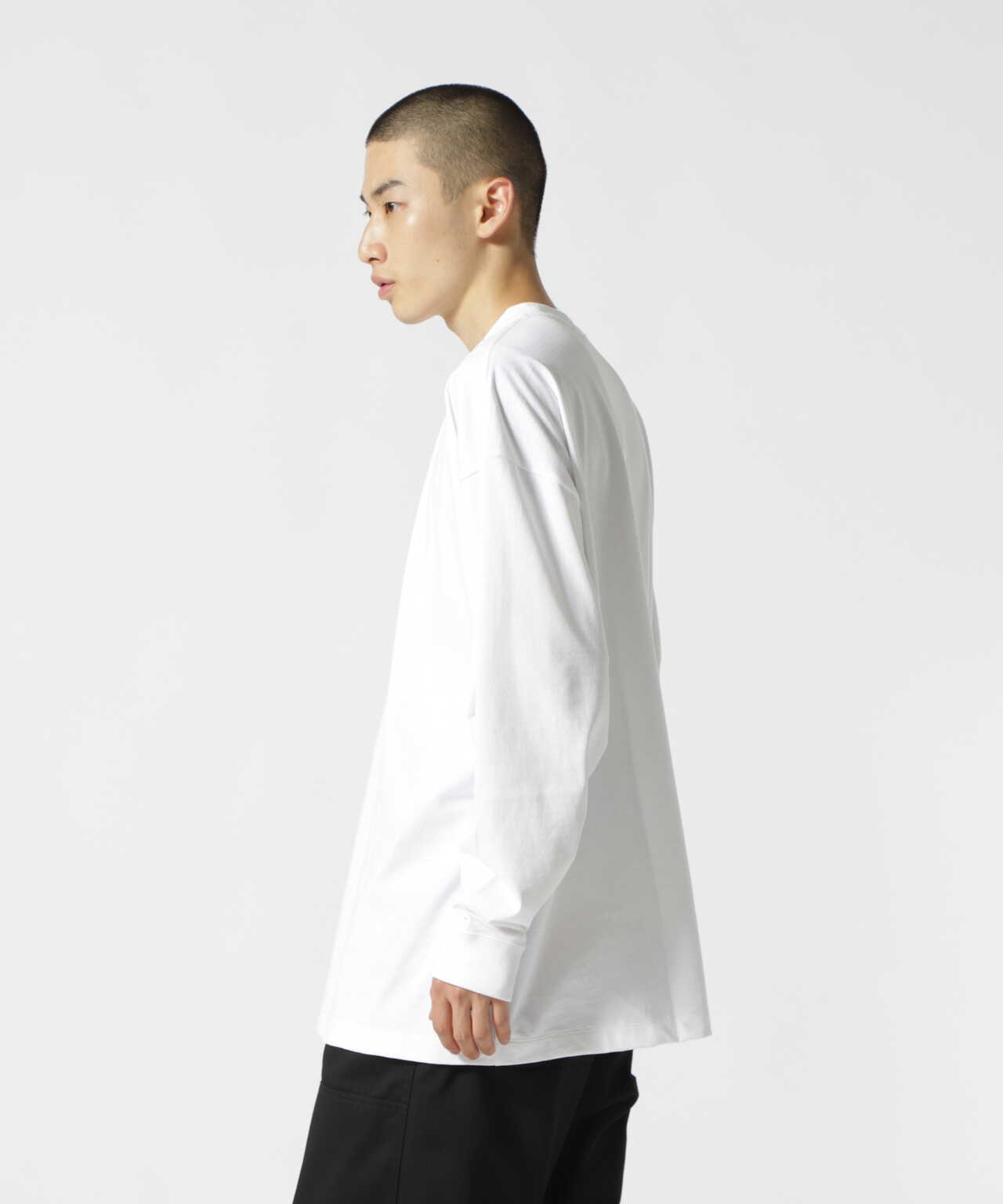 ATON (エイトン)22FW | SUPIMA AIR 12/- | OVERSIZED L/S T-SHIRT | B 