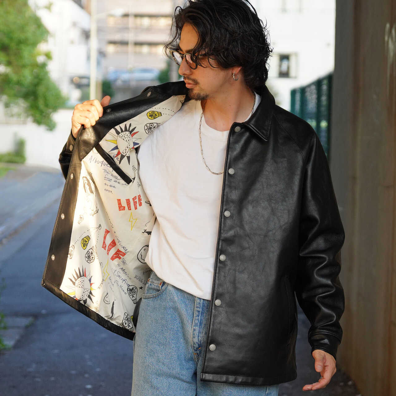 Schott LEATHER COACH JKT B\u0026Y別注少し検討いたします