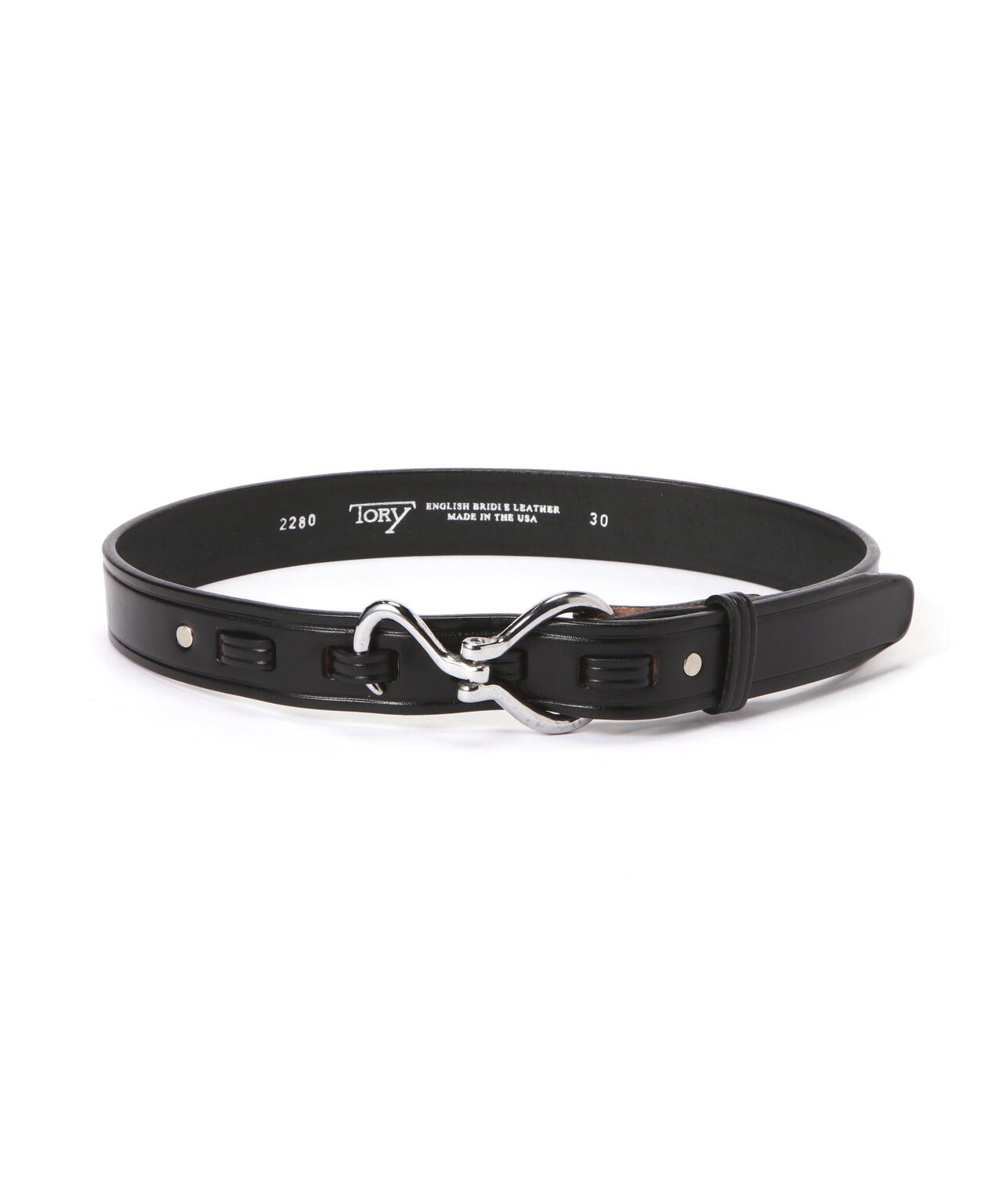 ファッションWACKO MARIA PYTHON LEATHER BELT BLACK 34