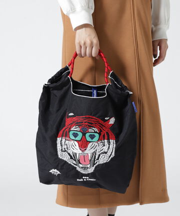 【先行予約 7月中旬-7月下旬入荷予定】Ball&Chain(ボールアンドチェーン) MULGA TORA/Mサイズ　刺繍ショッピングバッグ