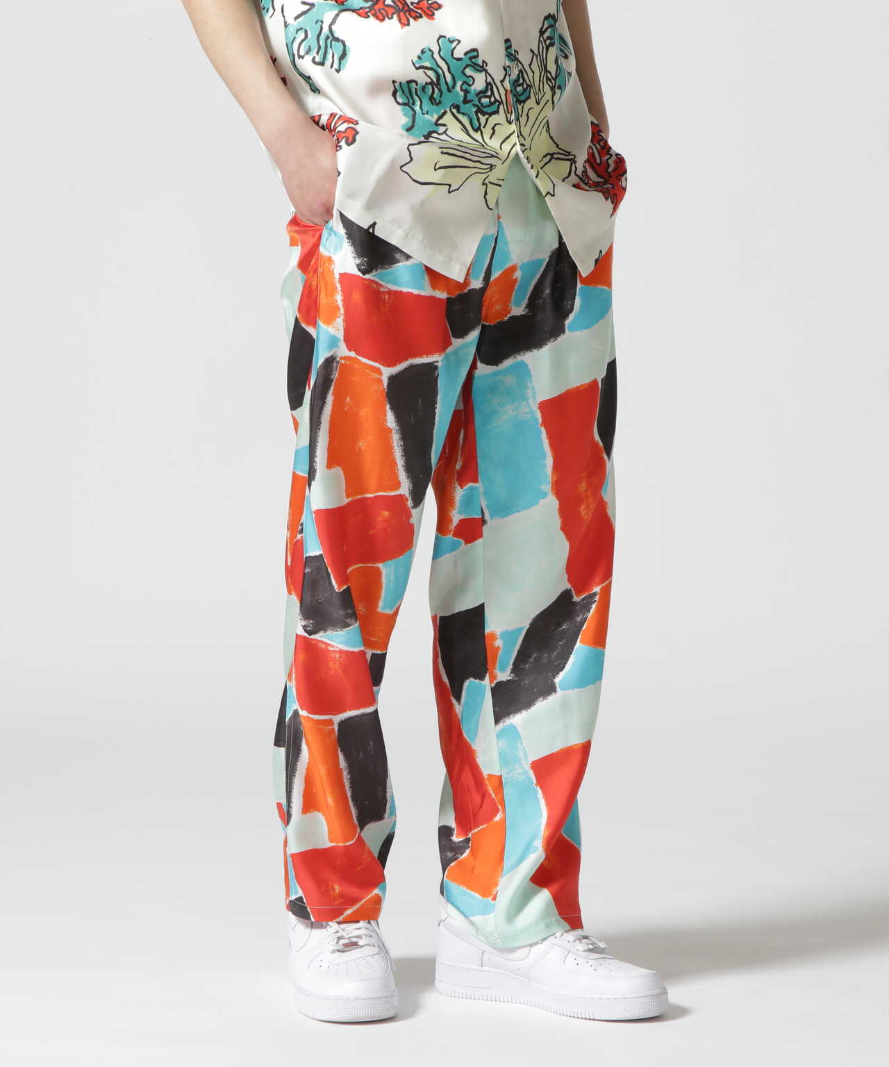 BANANATIME(バナナタイム )EASY PANTS STROKES REDBLUE | B'2nd ( ビーセカンド ) | US  ONLINE STORE（US オンラインストア）