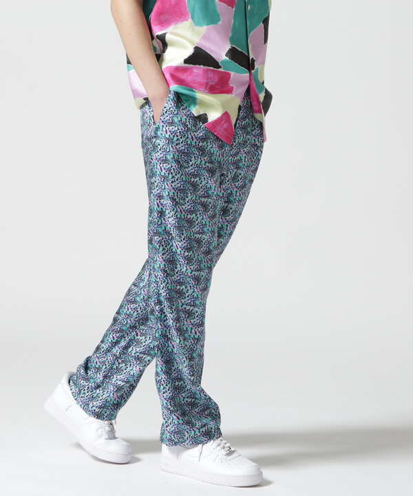 BANANATIME(バナナタイム )EASY PANTS CHEVRON FISH GREENBLUE