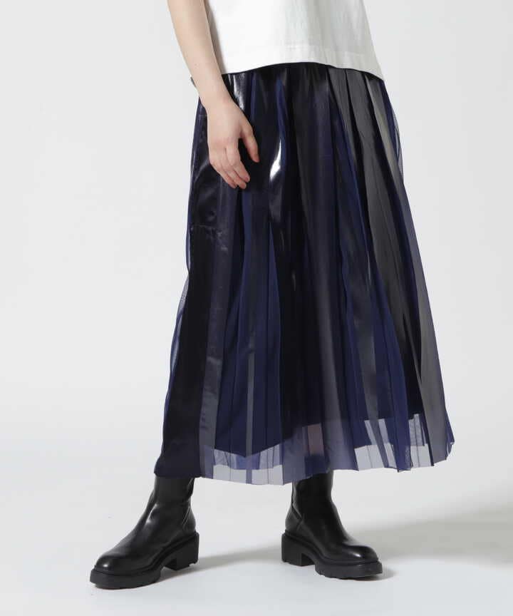 デザイン性の高いスカートですNAKAGAMI ナカガミ　タイト　ロングスカート　デザイン　ブラック　M