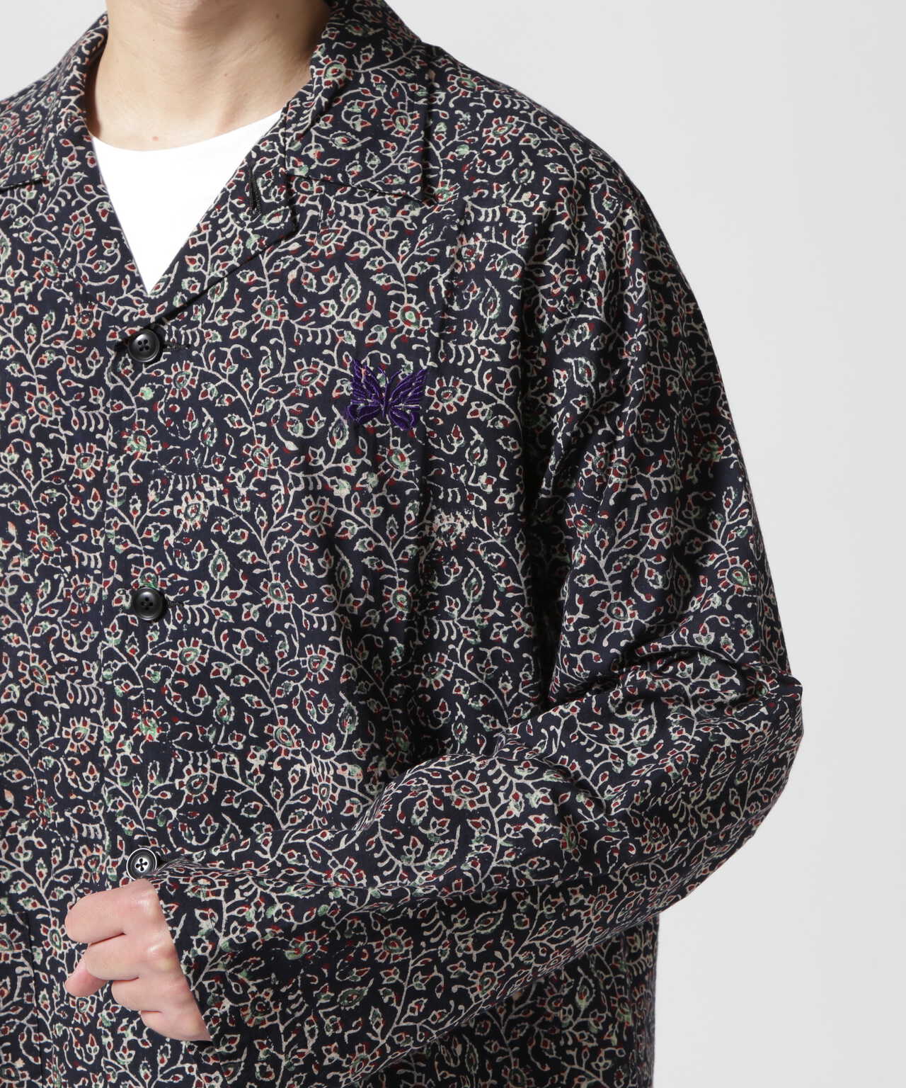 ブルー×レッド needles cabana shirt paisley | ochge.org