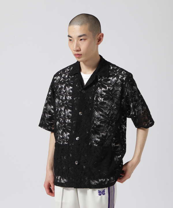 NEEDLES/ニードルス/CABANA SHIRT - C/PE/R LACE CLOTH / FLOWER/カバナシャツ