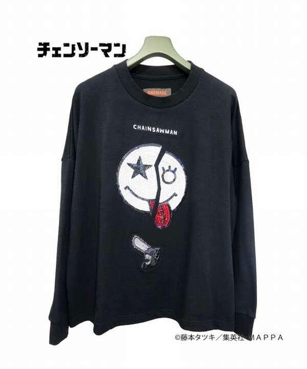 チェンソーマン × ONEMADE × B'2nd(ワンメイドxチェンソーマン)SWEAT L/S