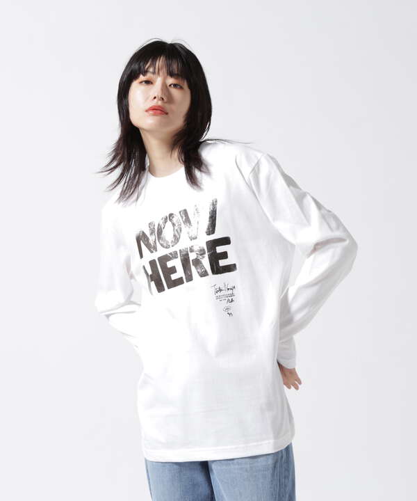 NAKAGAMI(ナカガミ) 別注NOW HERE LONG SLEEVE Tシャツ