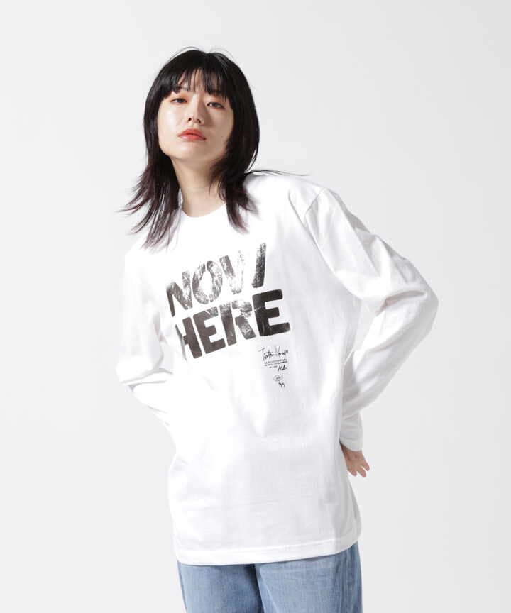 NAKAGAMI(ナカガミ) 別注NOW HERE LONG SLEEVE Tシャツ