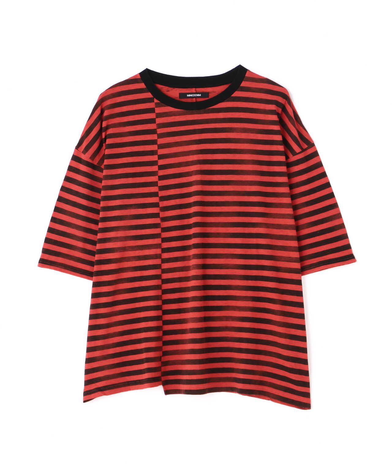 MINEDENIM（マインデニム）Hazy Border Uneven Loose T-SH | B'2nd ( ビーセカンド ) | US  ONLINE STORE（US オンラインストア）