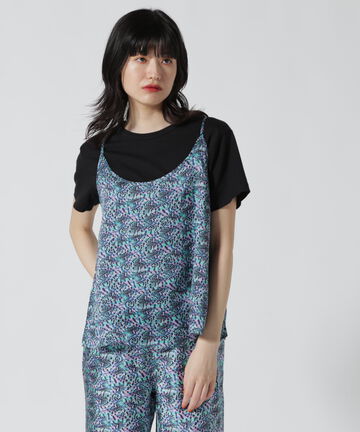 BANANATIME(バナナタイム) CAMISOLE3３ CHEVRON FISH GREEN