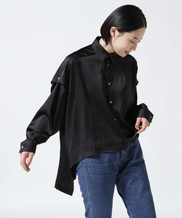 UJOH(ウジョー) 別注slit sleeve shirts/スリットスリーブシャツ 