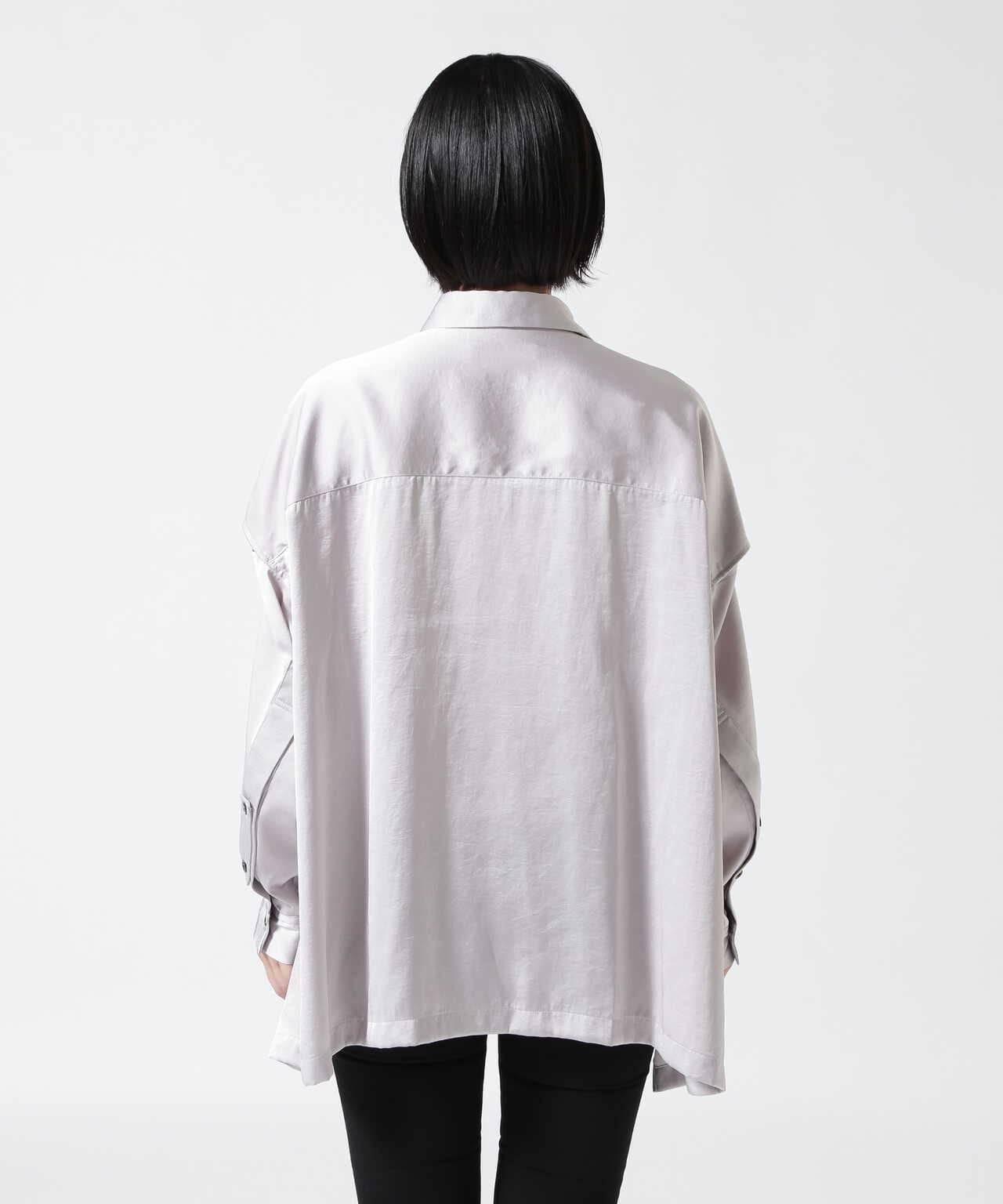 【美品・希少】Ujoh ウジョー オープンカラーシャツ サイドスリット ホワイト