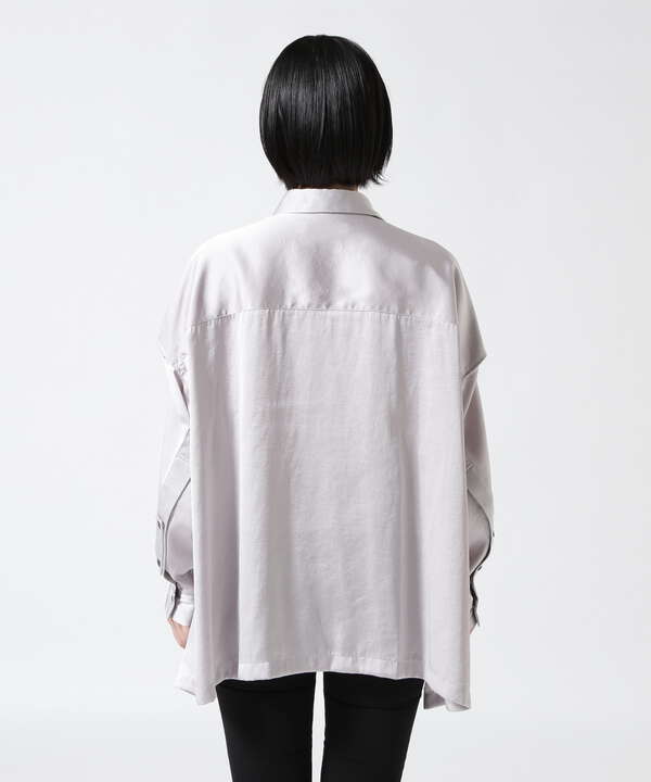 UJOH(ウジョー) 別注slit sleeve shirts/スリットスリーブシャツ