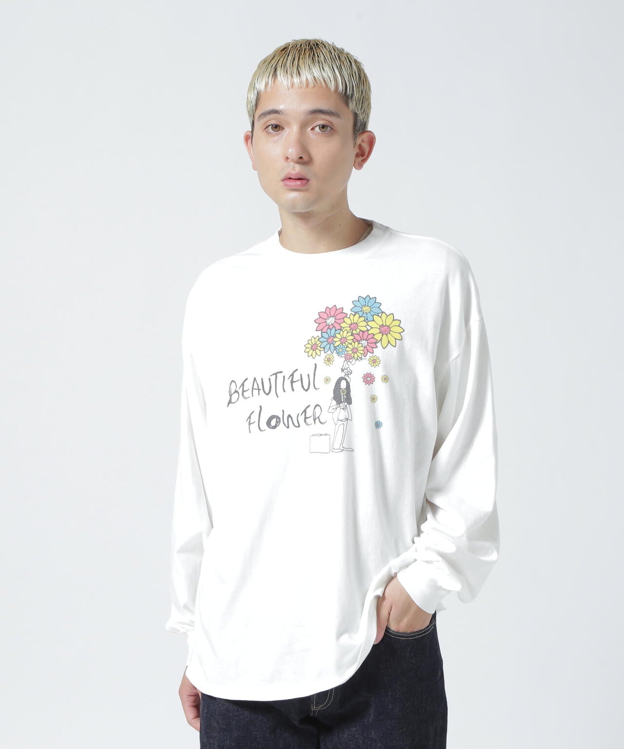 REMI RELIEF/別注beautifull flower LS T-shirt | B'2nd ( ビー