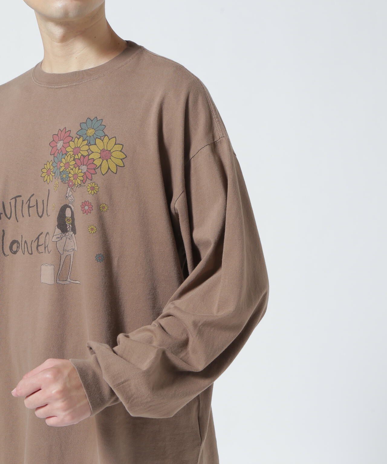 REMI RELIEF/別注beautifull flower LS T-shirt