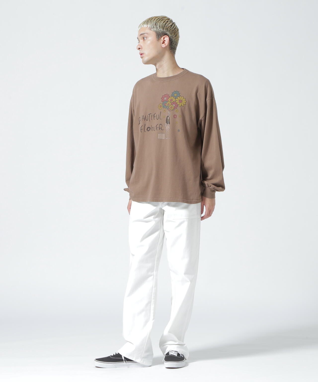 REMI RELIEF/別注beautifull flower LS T-shirt