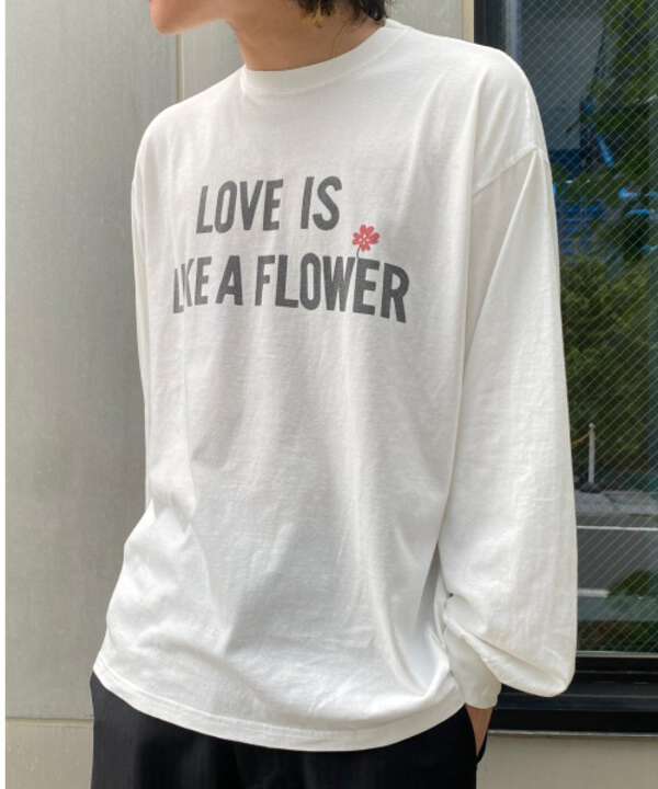 REMI RELIEF/別注LS T-SHIRT(LOVE IS LIKE A FLOWER)