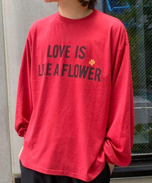 REMI RELIEF/別注LS T-SHIRT(LOVE IS LIKE A FLOWER)