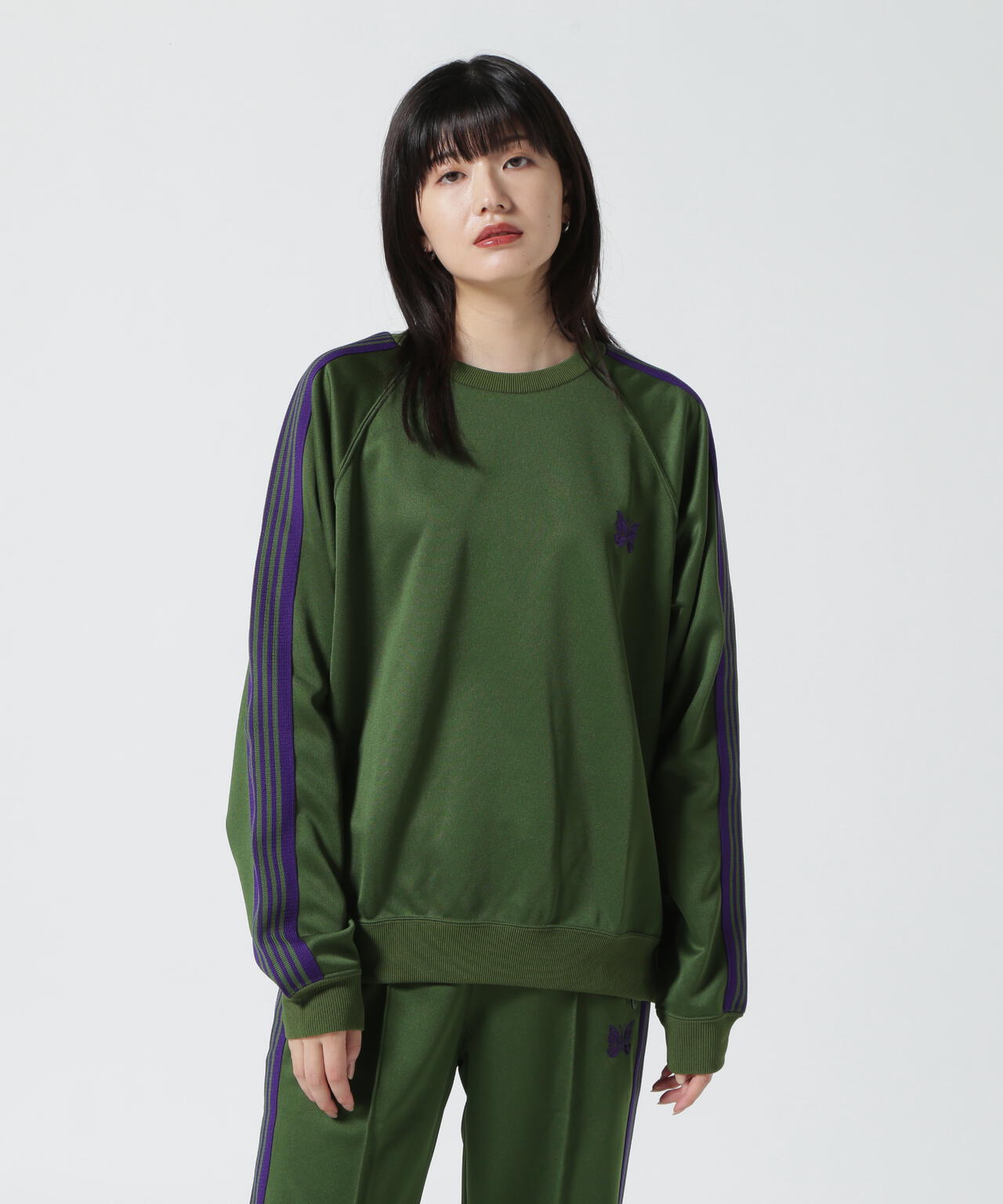 NEEDLES(ニードルズ) TRACK CREW NECK SHIRT - POLY SMOOTH | B'2nd 