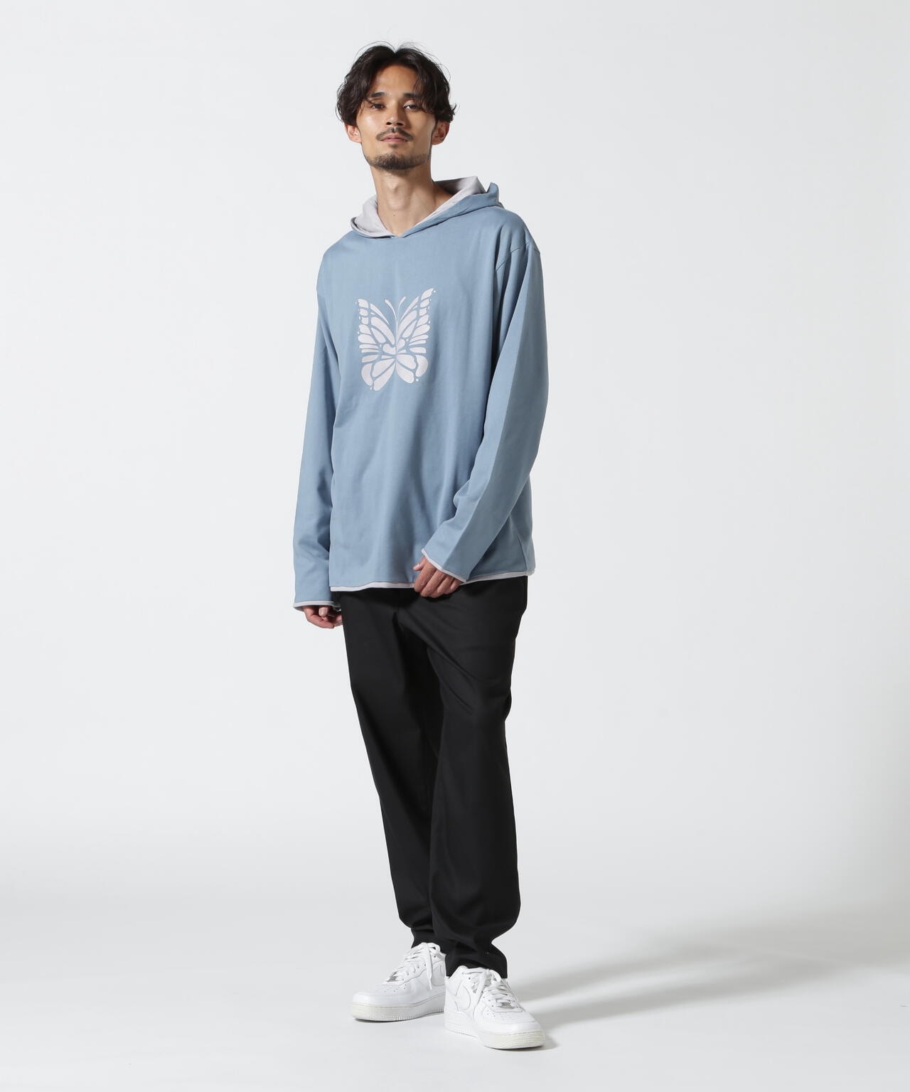 NEEDLES(ニードルズ)L/S REVERSIBLE HOODY - COTTON JERSEY | B'2nd