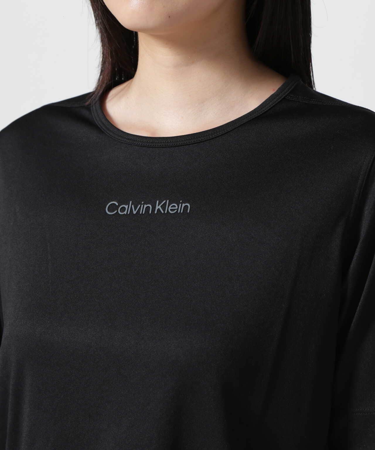 Calvin Klein （カルバンクライン）フロント ロゴプリント 5分袖 ...