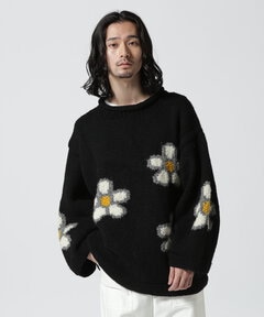 MacMahon Knitting Mills / Roll Neck Knit-Sparse Flower | B'2nd ( ビーセカンド ) |  US ONLINE STORE（US オンラインストア）