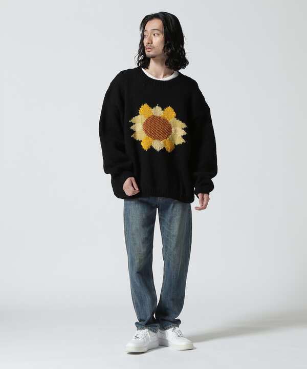 MacMahon Knitting Mills / Crew Neck Knit-Sunflower