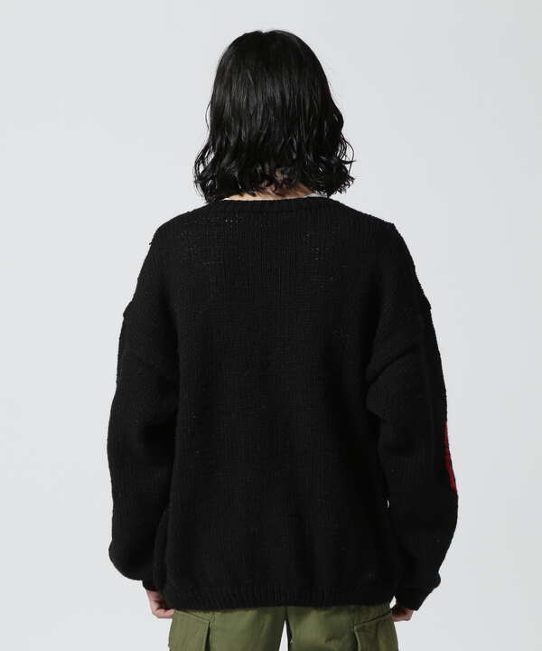 MacMahon Knitting Mills / Crew Neck Knit-Big Peace