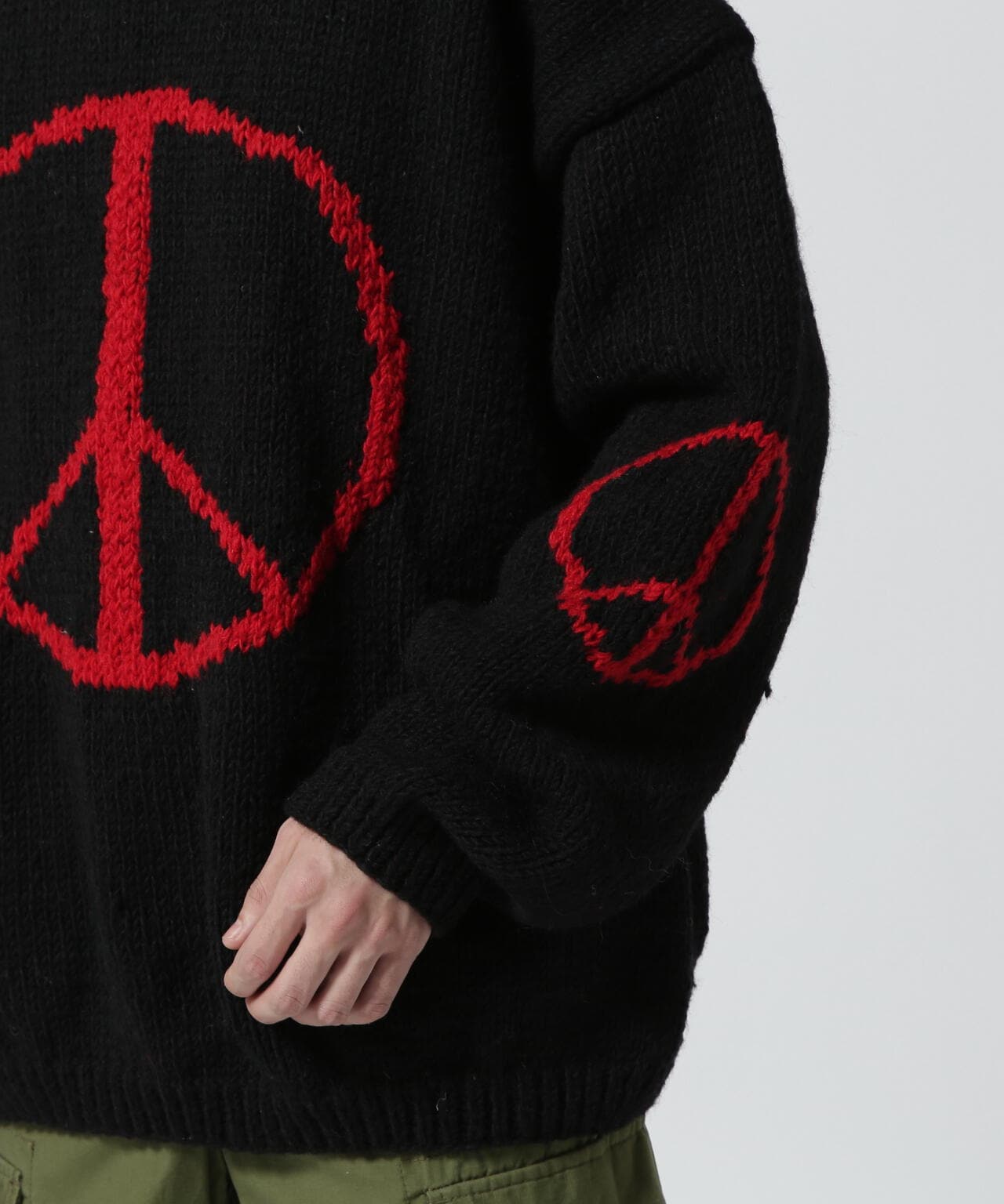 MacMahon Knitting Mills / Crew Neck Knit-Big Peace | B'2nd ( ビー