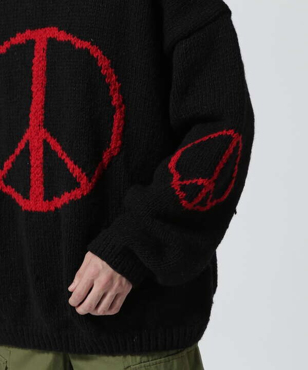MacMahon Knitting Mills / Crew Neck Knit-Big Peace