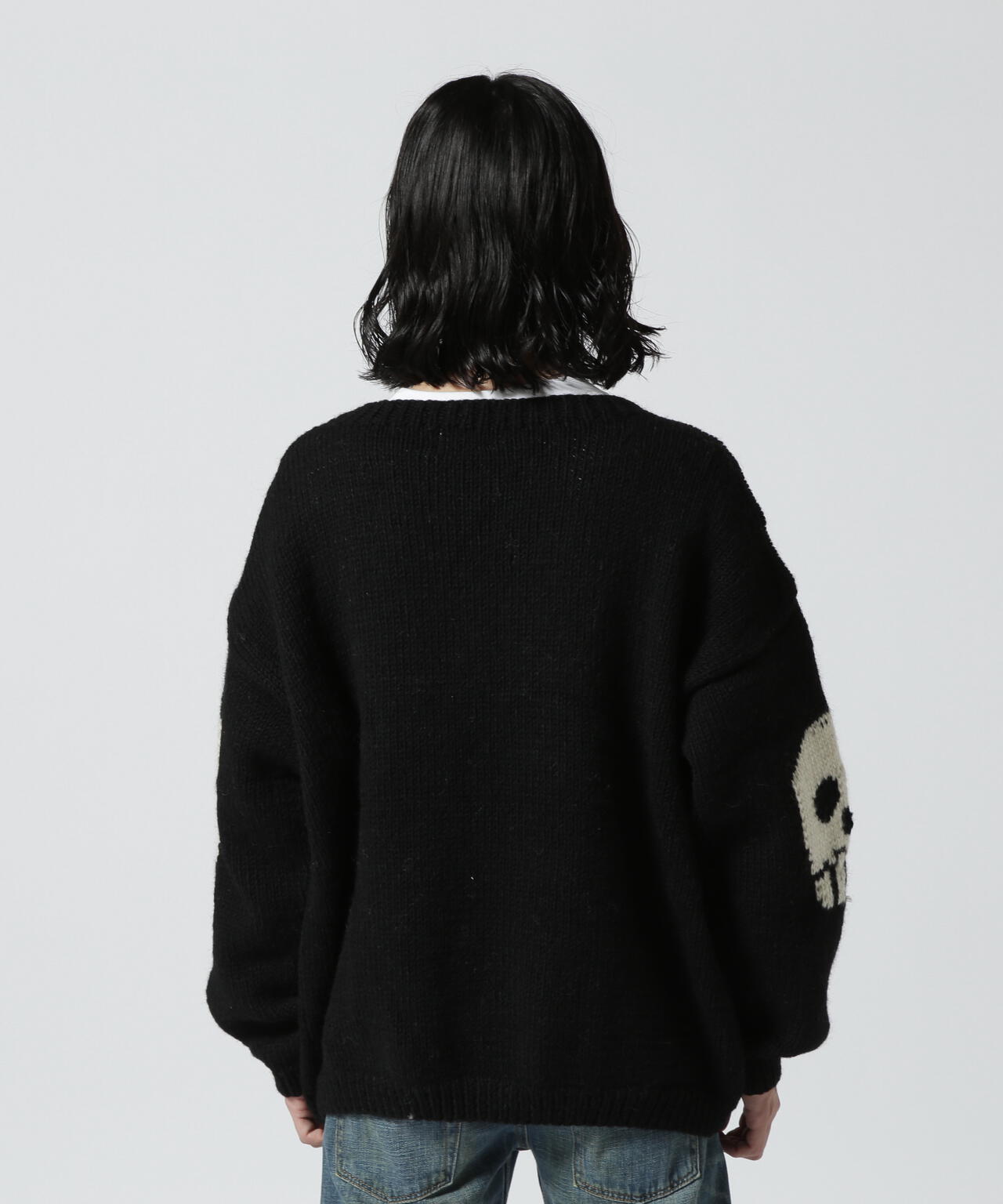 MacMahon Knitting Mills/Crew Neck Knit-Line Skulls | B'2nd ( ビー