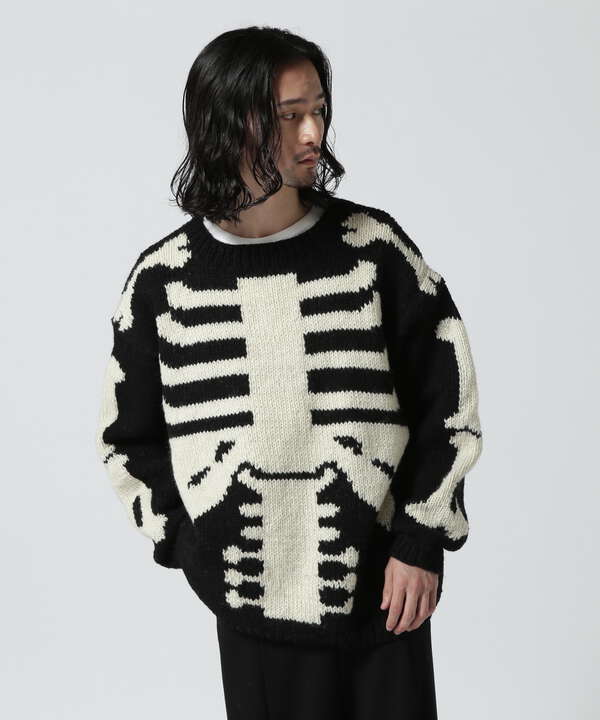 MacMahon Knitting Mills/Crew Neck Knit-Bone