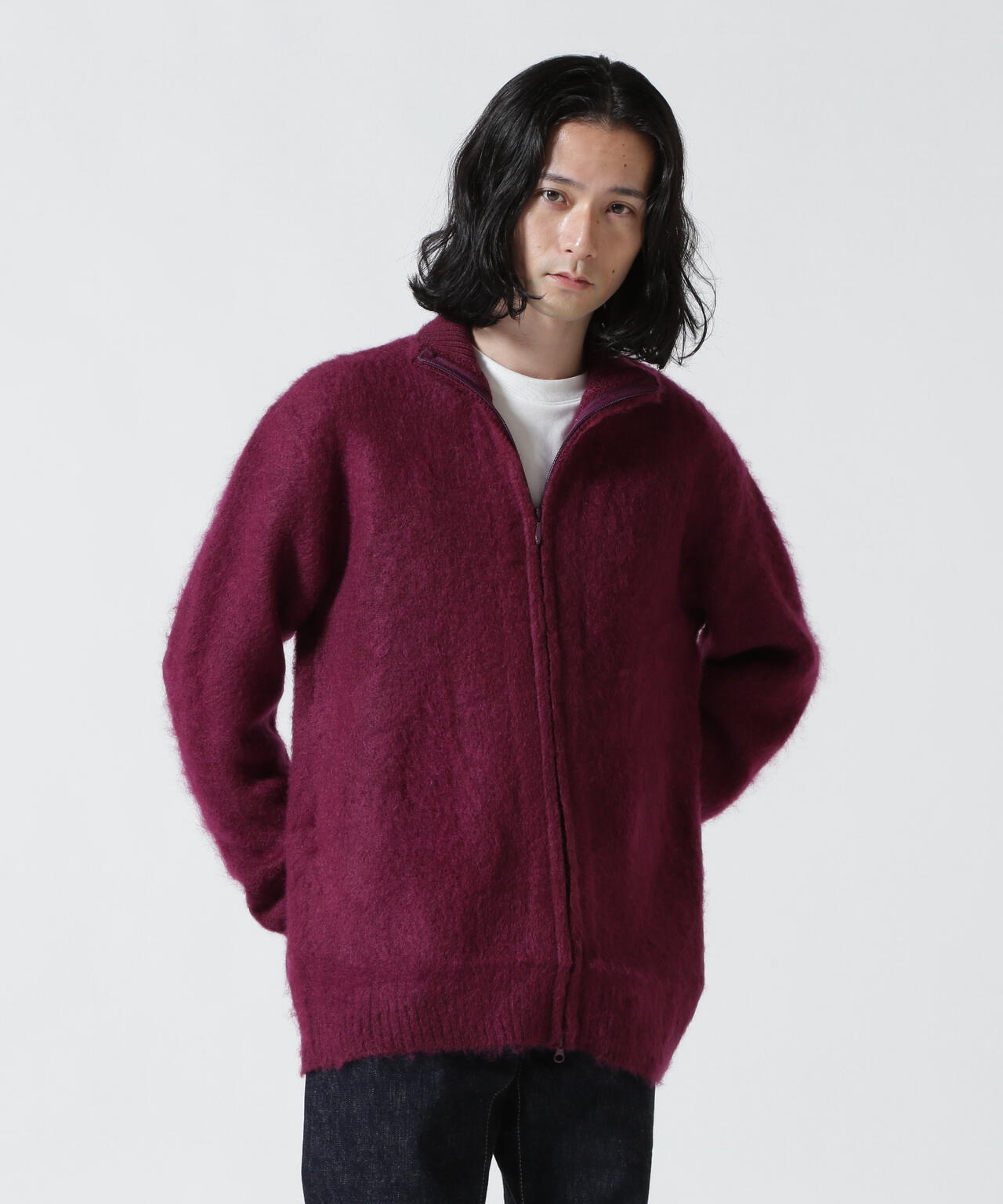 NEEDLES(ニードルズ) ZIPPED MOHAIR CARDIGAN - SOLID | B'2nd ( ビー ...