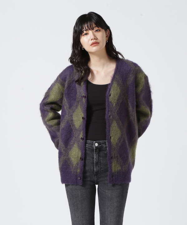 Needles Argyle Mohair Knit Cardiganメンズ - カーディガン