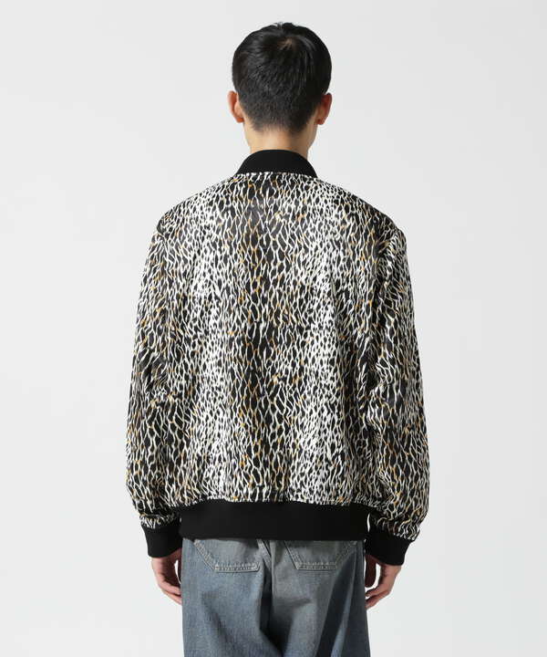 MINEDENIM（マインデニム）Leopard RC.Satin Rib Zip Blouson