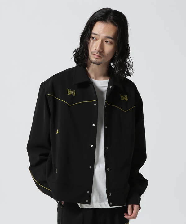 NEEDLES/Piping Cowboy Jacket-Pe/Pu Double Cloth