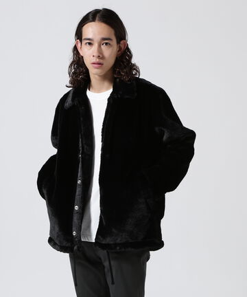 LUSOR（ルーソル）ECO FUR COACH JKT エコファーコーチジャケット