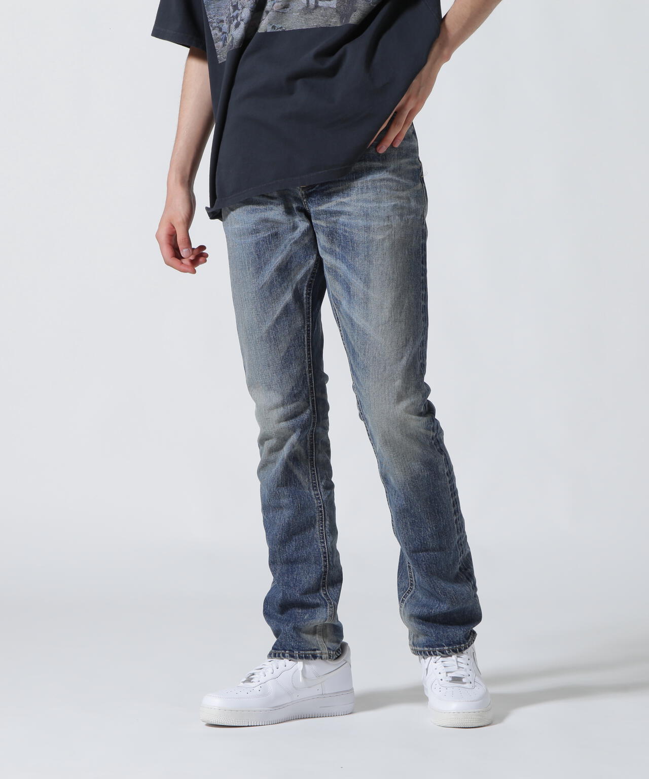 ISAMU KATAYAMA BACKLASH/THE DENIM STRAIGHT PANTS/LIGHT INDIGO | B