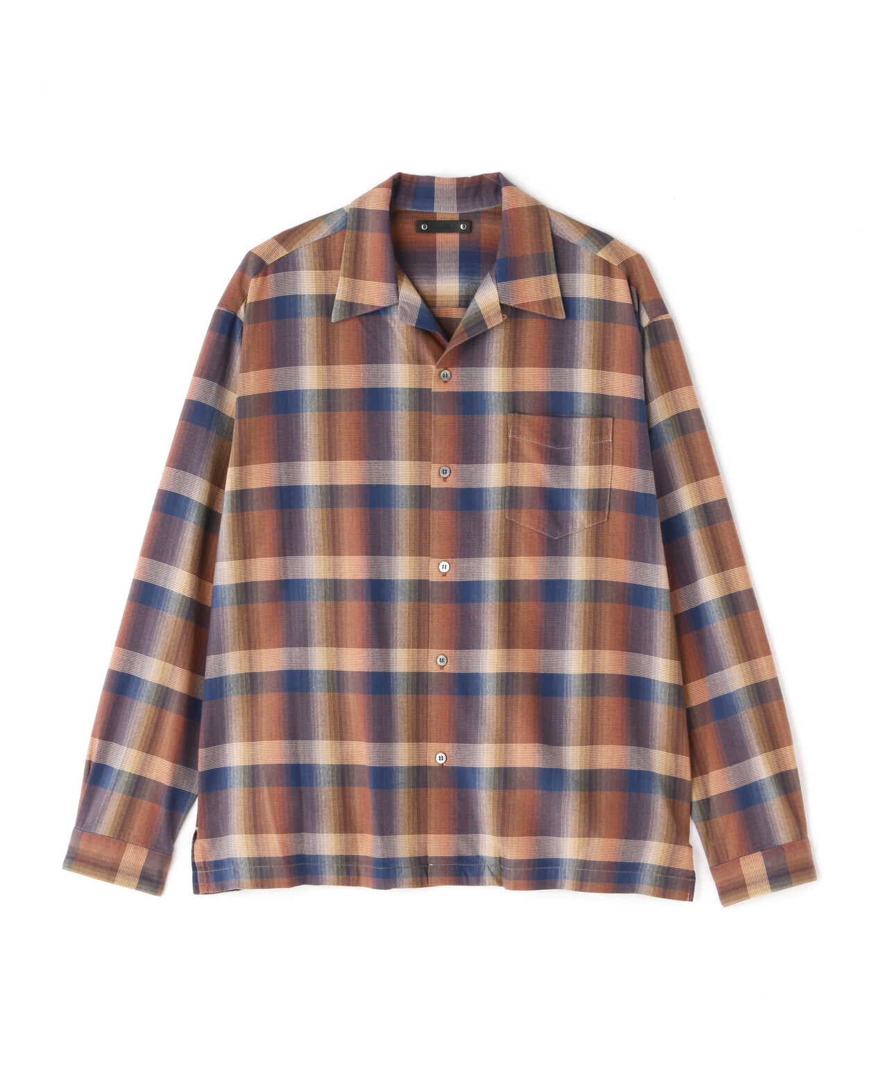 MINEDENIM（マインデニム）TWN Check Open Collar L/S SH | B'2nd