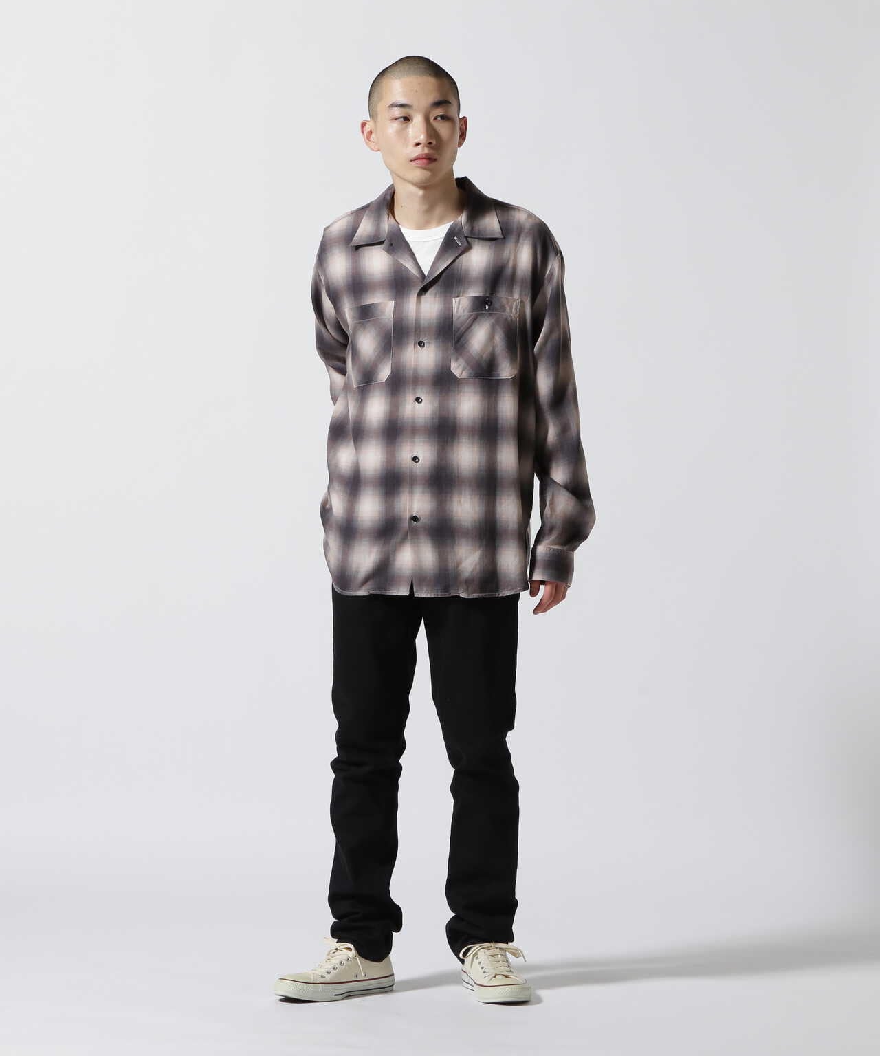 MINEDENIM / Drape Denim Ombre Check Loose Work SH | B'2nd ( ビー