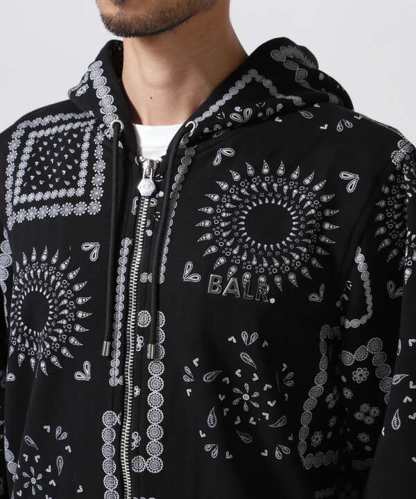 BALR./ボーラー/Q-SERIES PAISLEY ST ZIP HD/B'2nd別注