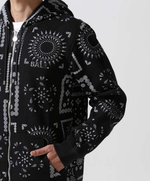 BALR./ボーラー/Q-SERIES PAISLEY ST ZIP HD/B'2nd別注