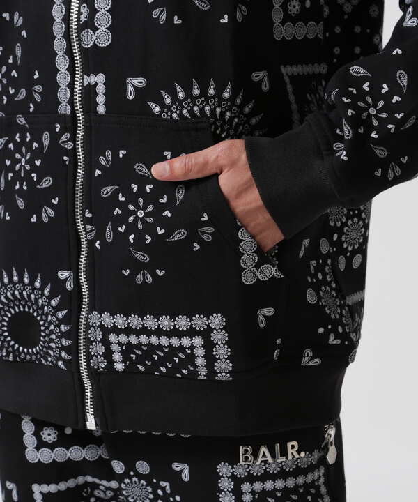 BALR./ボーラー/Q-SERIES PAISLEY ST ZIP HD/B'2nd別注