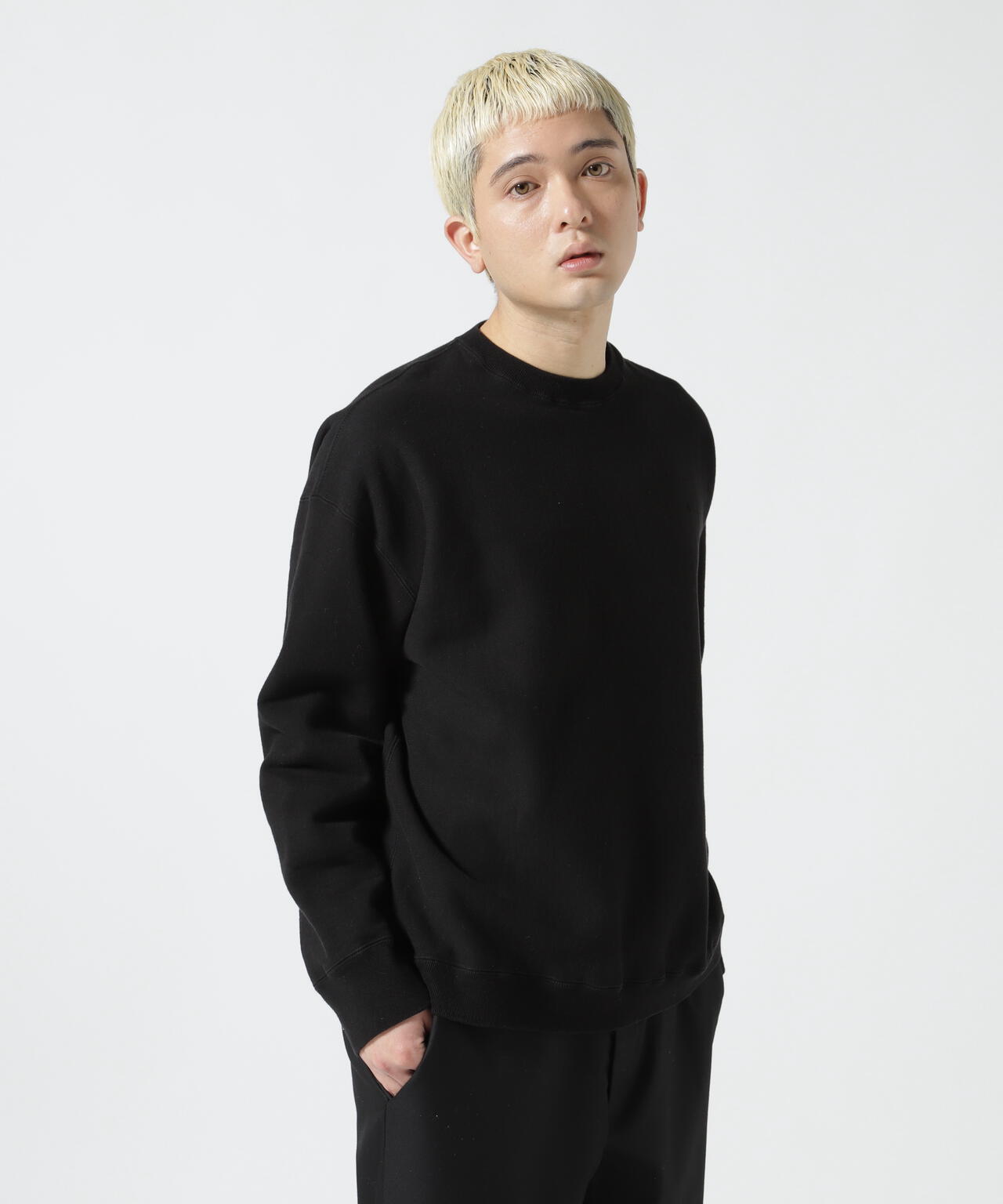 ATON（エイトン）GARMENT DYE | OVERSIZED SWEAT SHIRT ガーメントダイ ...