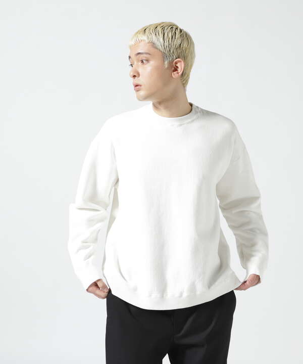 ATON（エイトン）GARMENT DYE | OVERSIZED SWEAT SHIRT ガーメントダイ オーバーサイズスウェットシャツ