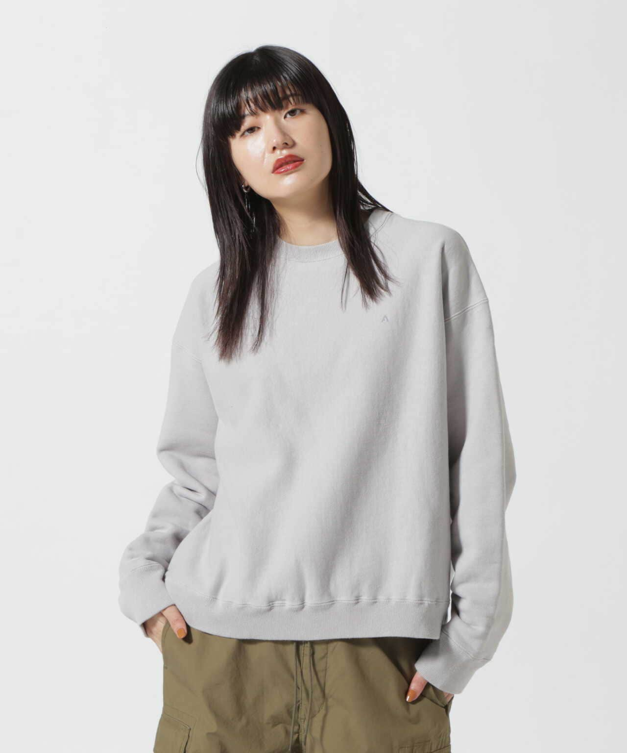 10回前後くらい着用してますATON OVERSIZED SWEAT SHIRT