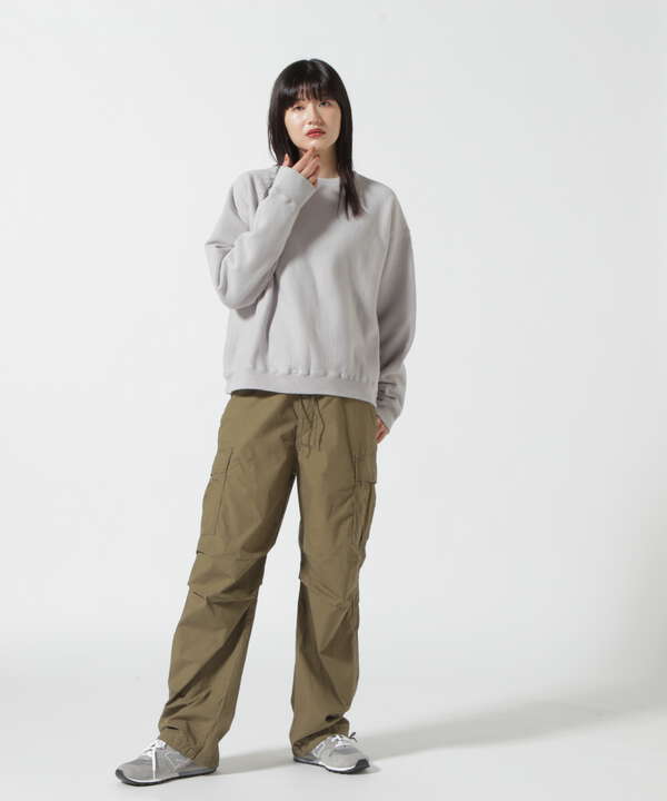 ATON (エイトン) B'2nd 別注GARMENT DYE URAKE / OVERSIZED SWEAT SHIRT/ウィメンズ