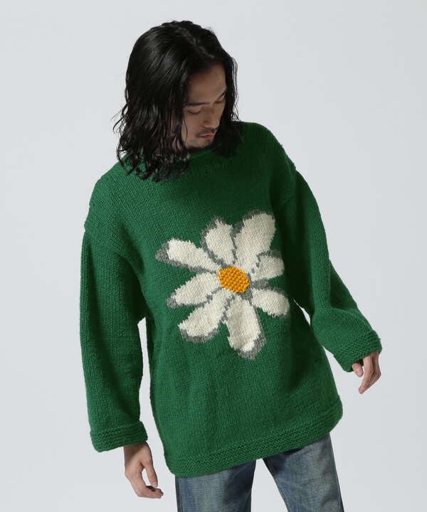 MacMahon Knitting Mills/マクマホンニッティングミルズ　Roll Neck Knit-Flower