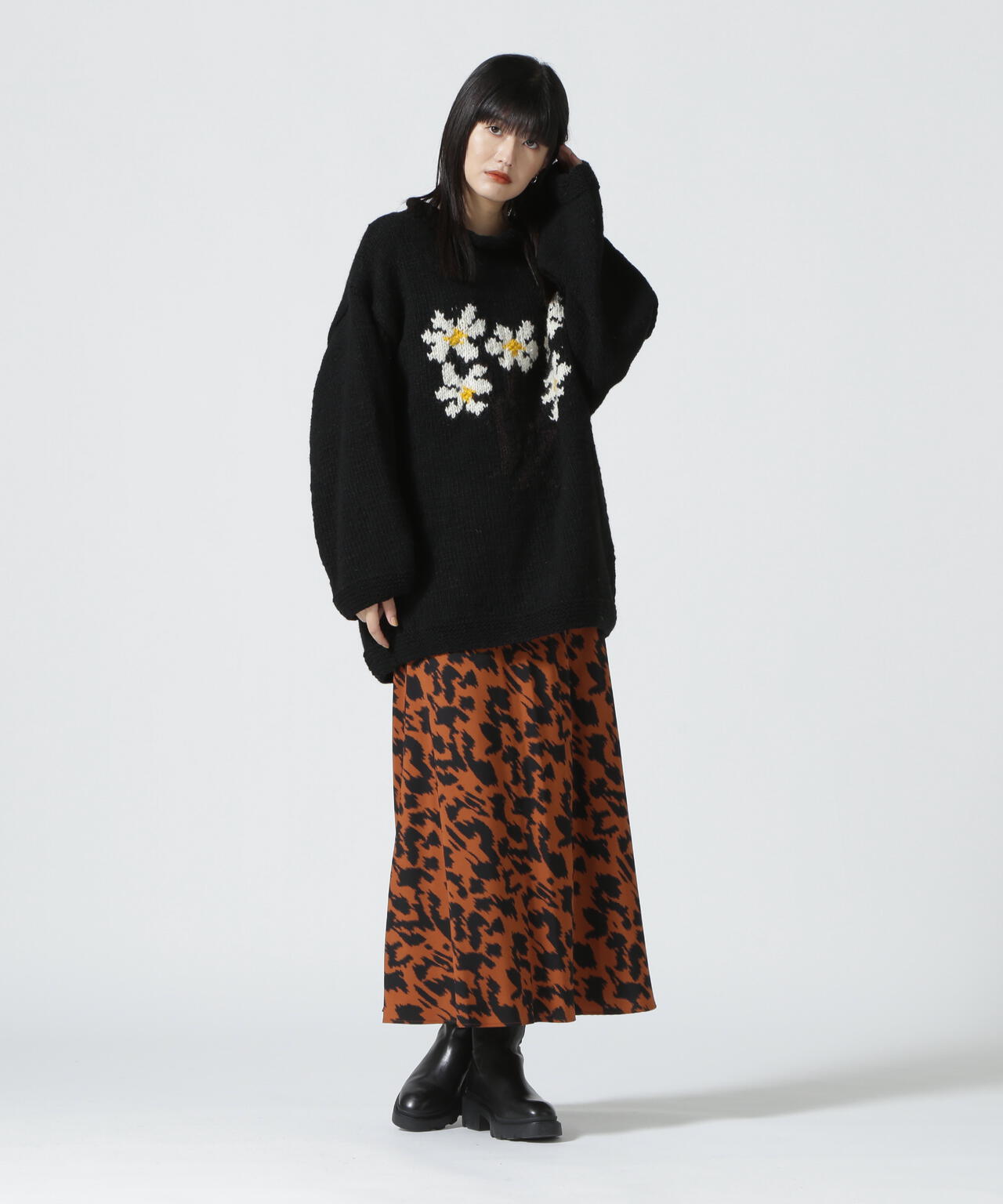 MacMahon Knitting Mills / Roll Neck Knit-5 Flower | B'2nd ( ビー