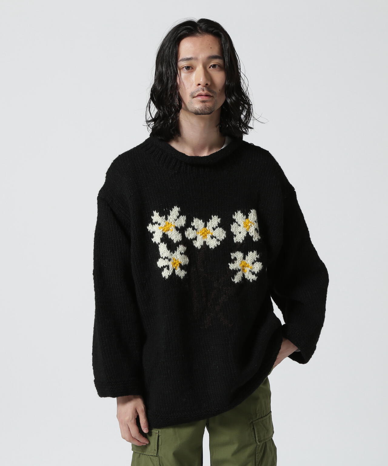 MacMahon Knitting Mills / Roll Neck Knit-5 Flower | B'2nd ( ビー 